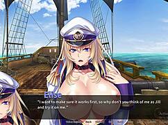 海賊エリスがブッカケ・バッカニアのチンポを扱うのを見て震える