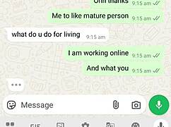 I received a massage from a mature woman