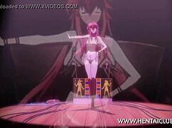 Fan service anime Suisei no Gargantia DXD belly dancing girls seduce.