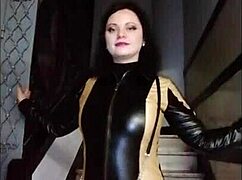 In the world of anime hentai, a latex-clad goddess dominates with femdom power, her divine control over submissive partners unfolding in intense scenes.