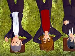 HG Devil Academy DxD anime porn parody with intense blowjob action