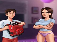 What adventures await in summer time saga unc part 27 with massive jenny in this huge cartoon anime game?