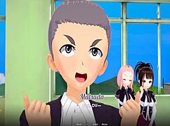 HG Devil Academy DxD anime porn parody with intense blowjob action