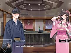 Di Game Hentai Ini Dia Ngentot Istri di Depan Suami Lalu ke Onsen Lagi