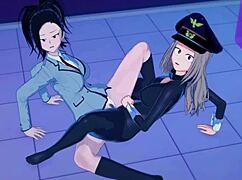 ¿Yao Momo y Camie Utsushimi, listas para follar en ese disfraz de heroína de My Hero Academia?