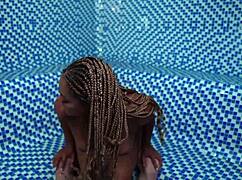 carla morelli and pipeboy1 share sauna time with interracial milf and nerd dynamics