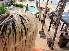 publico - scoring with a stunning goddess at isla mujeres.