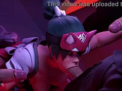 Kiriko feels the intense emotion of face fucking and doggystyle banging with Yeero.