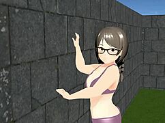 Kyo Animation Features Plump Girl Playing Tennis with Bouncing Tits