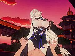 支配的な騎乗位で潮吹きしながら