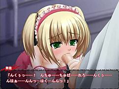 Oye, mira a esta linda ídolo anime en juego después de clases 😏