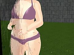 Kyo Animation Features Plump Girl Playing Tennis with Bouncing Tits