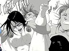 i watch 3 fat cocks break her small 18+ ass in anal destruction