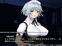 Noel in maid cosplay dominates intensely in Maid-san to Boin game scene 4, unleashing hentai passion