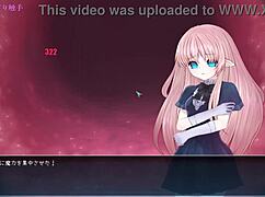 Trapped in a tentacle prison of pleasure hell in hentai anime. Witness the intense struggle unfold.