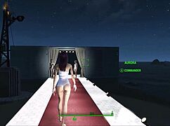 fallout 4 fashion inspired by cyberpunk 2077 in anime style