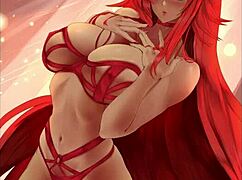 Highschool DxD features Rias Gremory in a sexy hentai slideshow