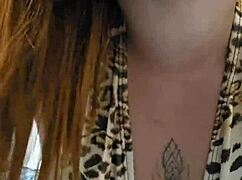 Exciting exhibitionist flash in public setting