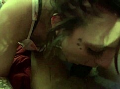 Tatted Emo Whore, Swallow That Black Cock Now!