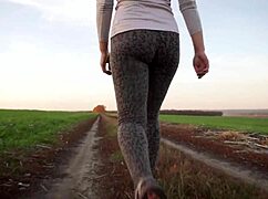 Worship My Milf Ass in Tight Leopard Leggings While I Walk