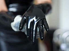 latex gloves asmr with soothing sounds