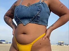 African Flasher Makes Guy Hard at Beach