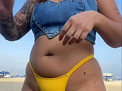 African Flasher Makes Guy Hard at Beach