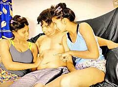 i'm having sex in front of my wife, cuckold cowgirl and doggy with cum on ass ffm