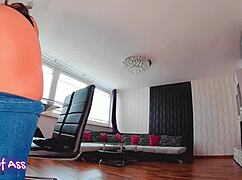 Want to see big ass babe in naughty reverse cowgirl dildo ride?