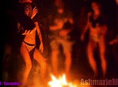 slut majick topless in public cemetery