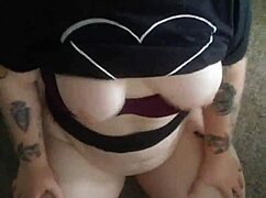 Beautiful Girl Flashes In The Garage And Gets Attention