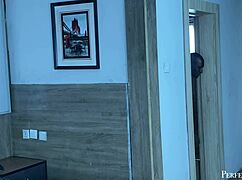 gentle ebony creamy pussy on a hardcore fucking session