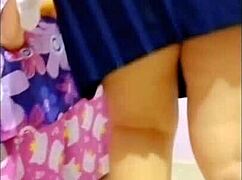 hey, real mexican student got so horny in uniform, i had to help with my cock!