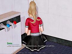 i explore the harem hotel in this game