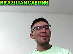 newbie actor fucking the wonderful brunette, did he do well?