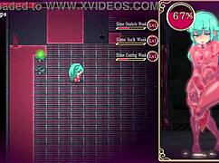 קוסמת Kanades Futanari מסע בדנג'ון עם פעולה של סליימ.