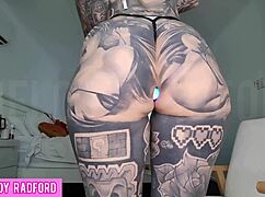 the milf tries on micro bikini with vibrating butt plug