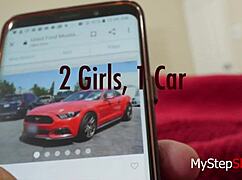 twin step daughters joey and sami white know how to please their dad.