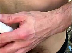 I spotted him masturbating on the trail