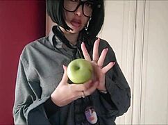 Chantalchannel looks sexy in stockings and glasses, even in men's clothes