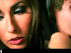 romantic encounter for a hot couple with big natural tits milf in sexy lingerie