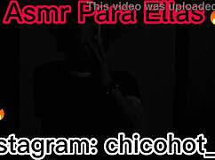 chico masturbates monster cock to orgasm with moans