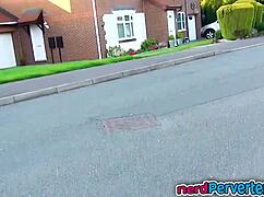 british bitch with sexy tattoos banged by a nerd