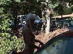 Blonde Car Wash Blowjob Surprise!