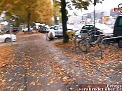 hey, wanna see this old german housewife picked up off the street for public banging?