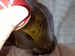 Gretala Excited Pregnant Woman Rubs Bottle On Juicy Pussy