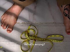 I saw this european couple having lesbian sex with a strapon, she taught her how to measure the depth properlly