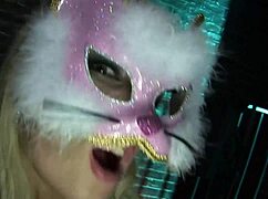 in a cosplay foursome, big cocks drill tight pussies of blonde whores in stockings