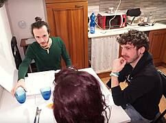 I ordered pizza but ended up with a wild mmf threesome and two hard sausages.