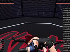 Lesbian femdom dominating her partner